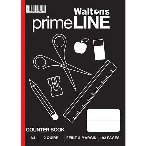 Waltons Primeline 2 Quire A4 Counter Book 5 Pack