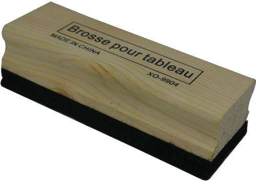 Brainware Chalkboard Eraser- Blackboard Duster Wooden Handle With Soft Black Felt Designed To Not...