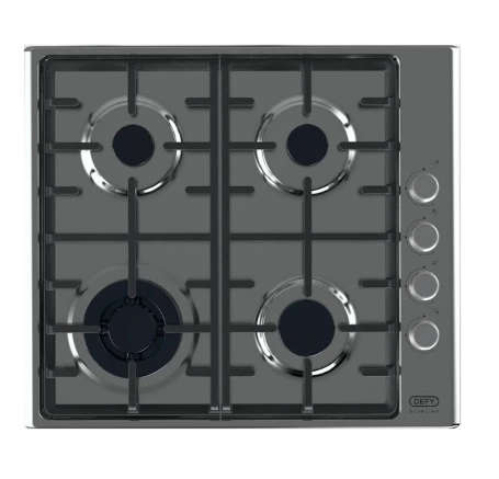 Defy DHG602 Slimline Gas Hob Side Control S/Steel