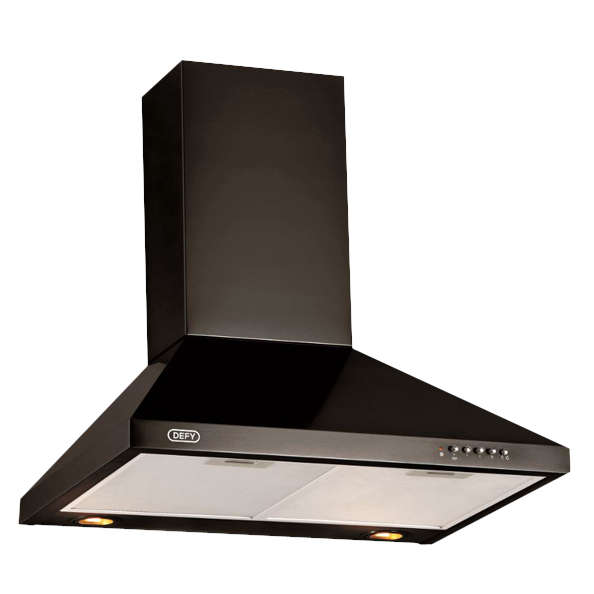 Defy DCH310 60cm Black Chimney Extractor -