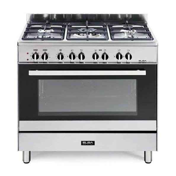 Elba  01/9CX827N Silver Classic 5 Burner Gas/Electric Stove -