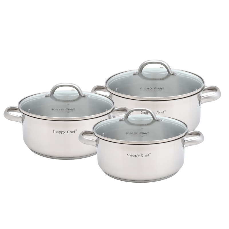 Snappy Chef Budget Cookware 6pc SSCS005