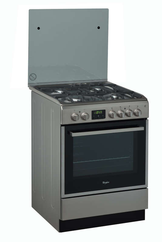 Whirlpool 60cm Silver Gas Electric Stove - ACMT6332-IX-1