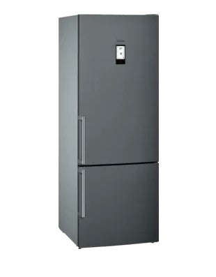 Siemens iQ500 Freestanding Fridge-freezer Black stainless steel  KG56NAX30U