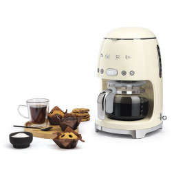 Smeg DCF02CRSA 1.4L Cream Drip Coffee Machine