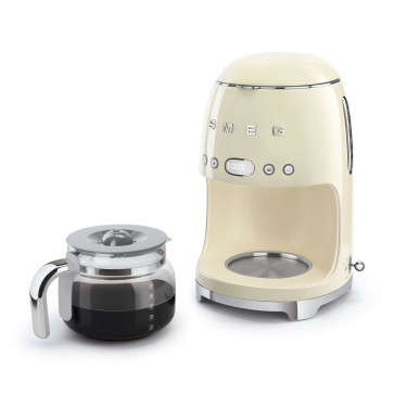 Smeg DCF02CRSA 1.4L Cream Drip Coffee Machine