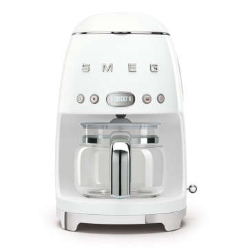 Smeg DCF02WHSA 1.4L White Drip Coffee Machine