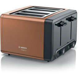 Bosch TAT4P449GB 1940W 4 Slice Copper Toaster