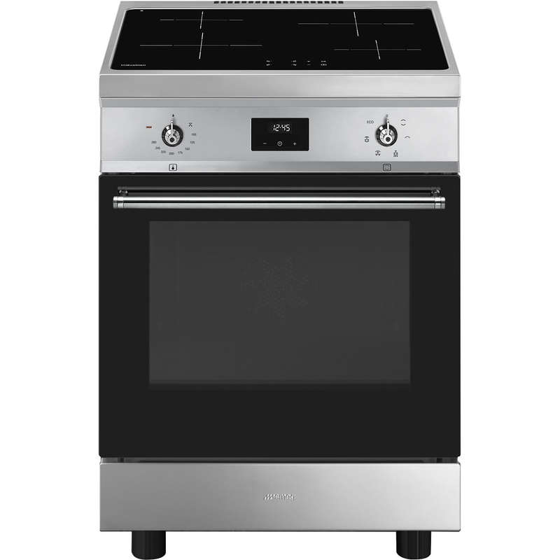 SMEG Cooker with 4 Plate Induction Hob C6IMXT2