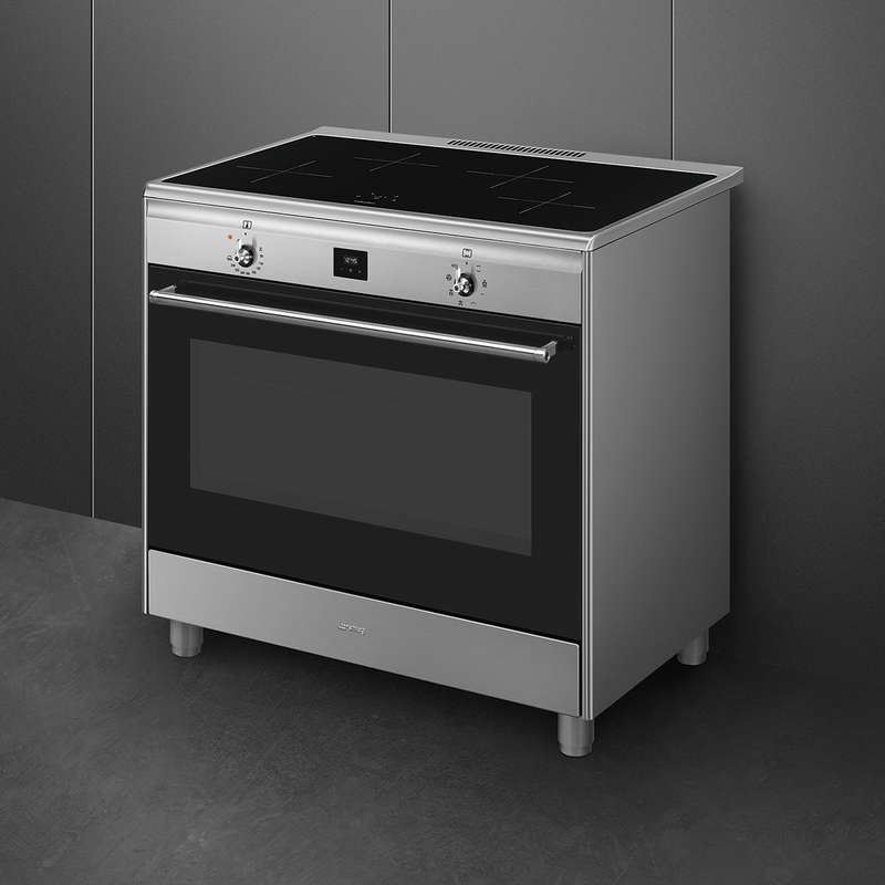 Smeg Cooker with Induction Hob CG90CIXT