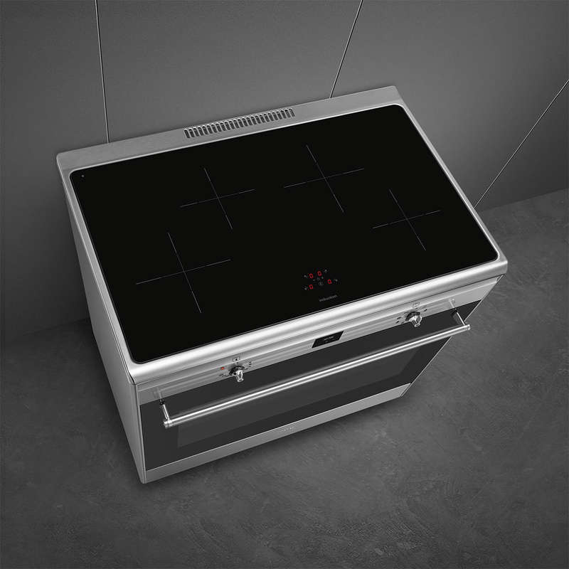 Smeg Cooker with Induction Hob CG90CIXT