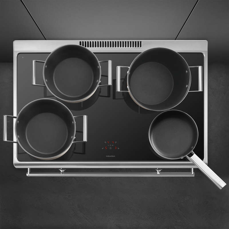 Smeg Cooker with Induction Hob CG90CIXT