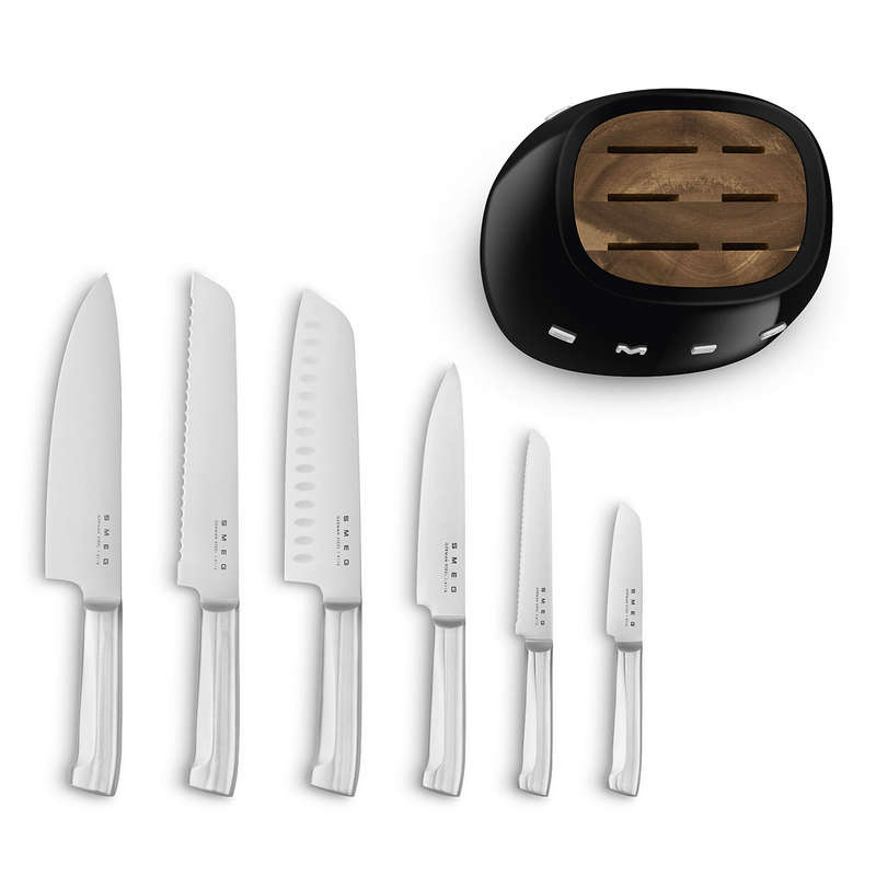 Smeg 50's Style Knife Block Set