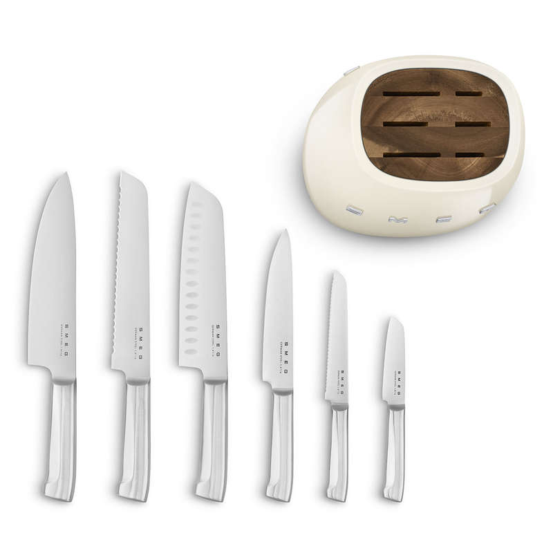 Smeg 50's Style Knife Block Set
