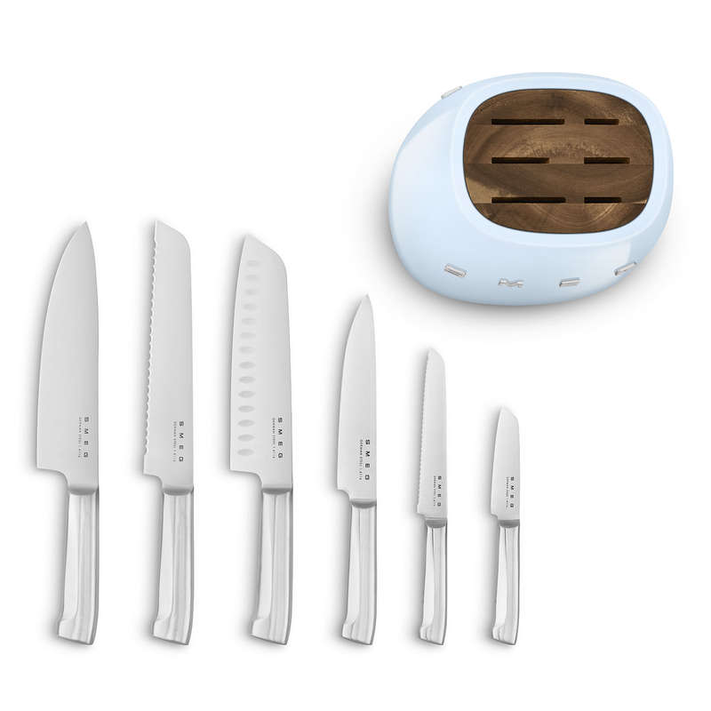 Smeg 50's Style Knife Block Set