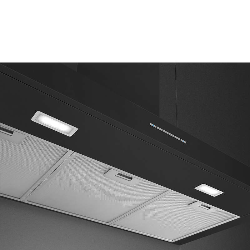 Smeg 90cm Extractor  Black KBT900NE