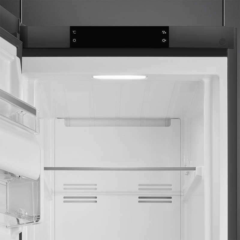 Smeg 60cm Dark Inox Single Door Free Standing Freezer RF28KNZA