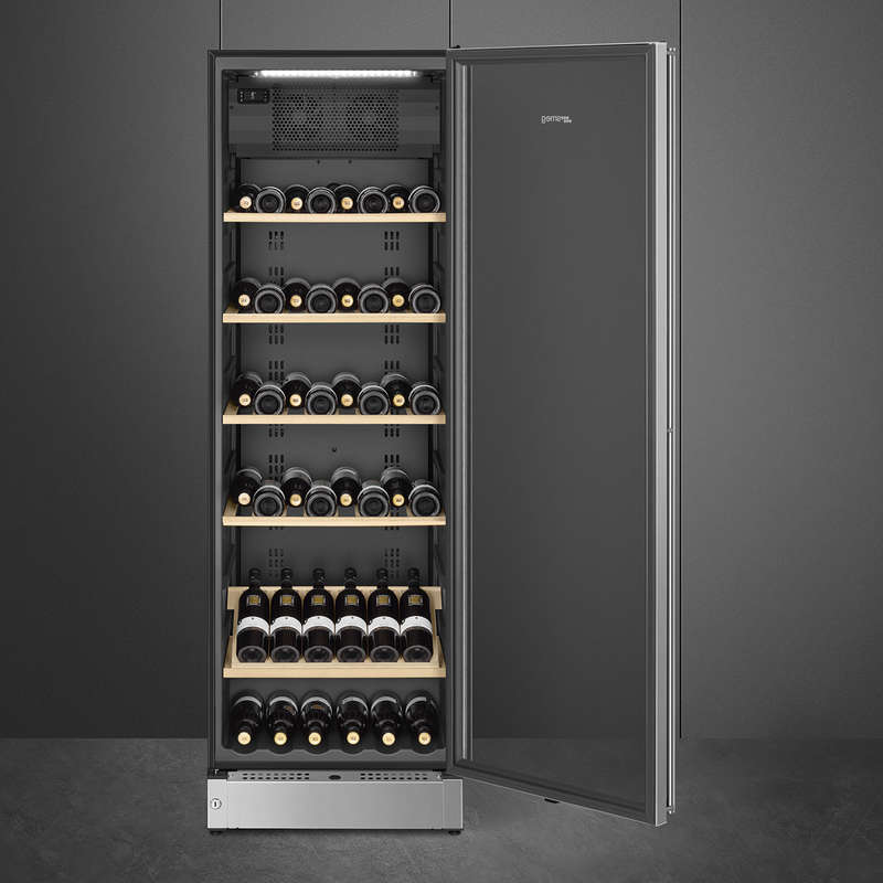 Smeg Stainless Steel Free Standing Wine Cooler - SCV115AS