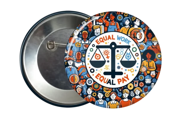 Equal Work Equal Pay Accessory Badge - Women's Rights