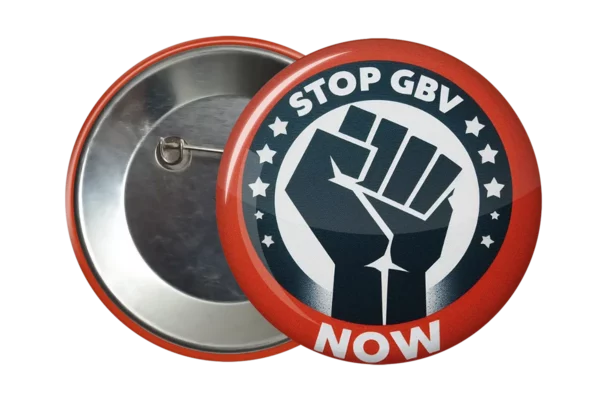 Stop GBV Accessory Badge - Women's Rights