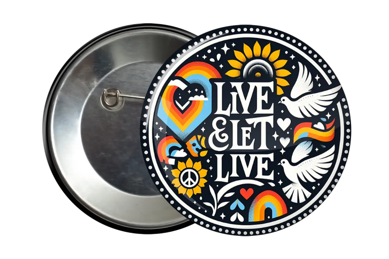 Live And Let Live Accessory Badge