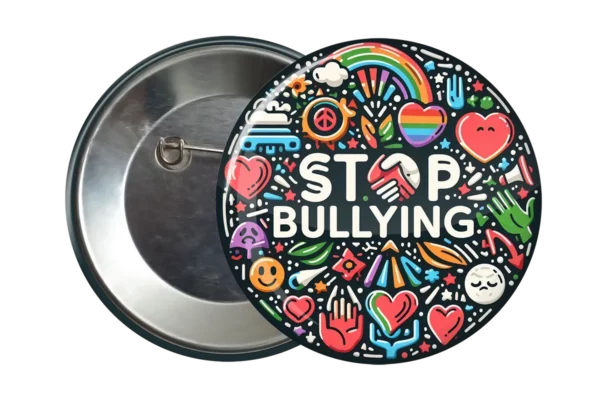 LGBTQ Stop Bullying Badge Accessory