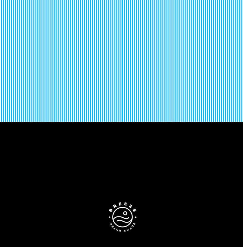 Coastal Current - (Black and Blue Stripe) Family Size