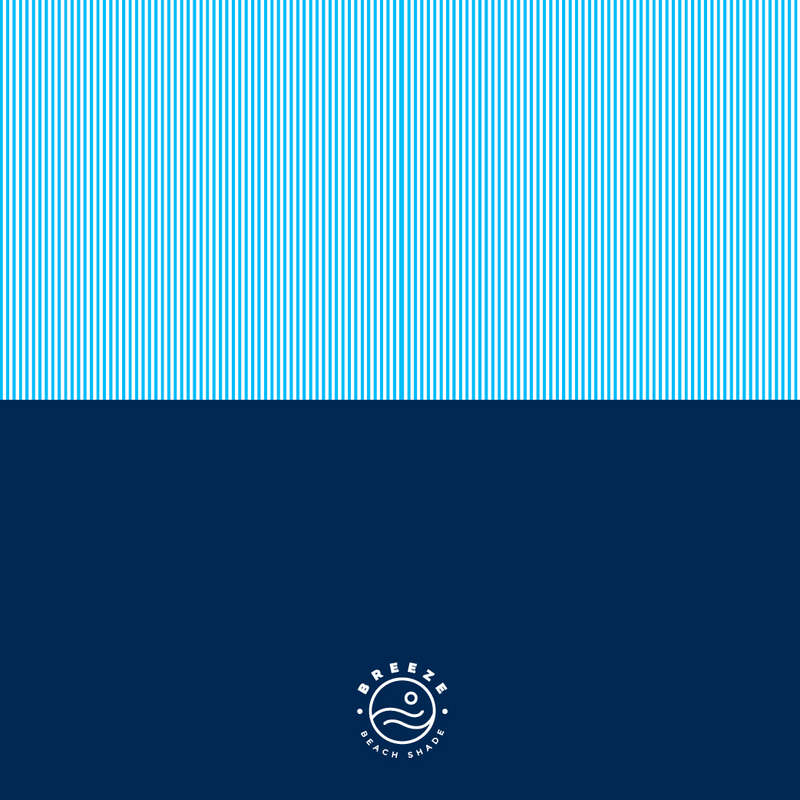 Coastal Current - (Navy and Blue Stripe) Family Size