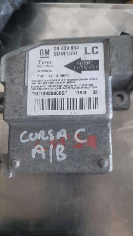 Opel Corsa C Air Bag Control Module 24439954