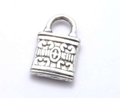 Charm lock finding 13x8mm