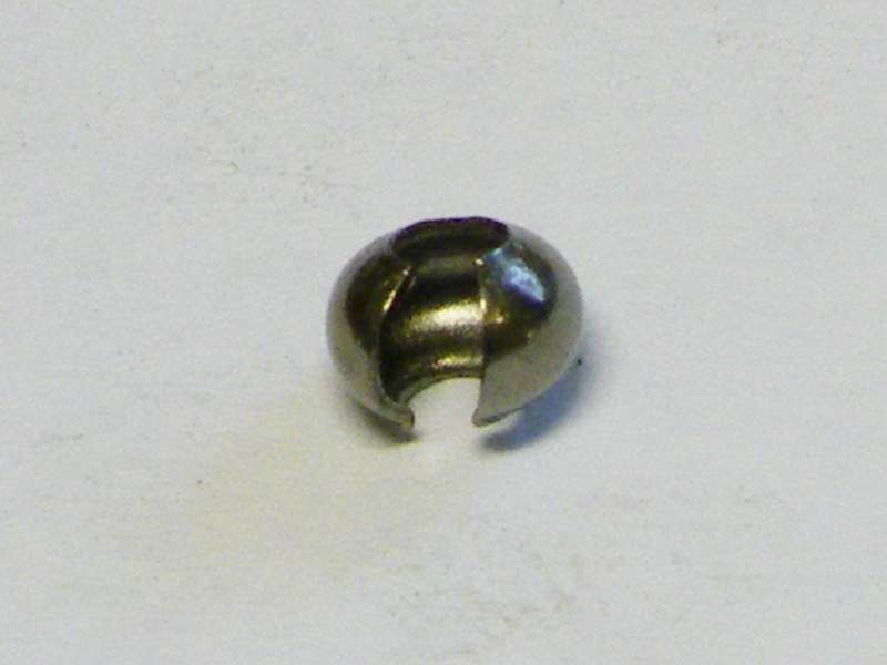 40x Crimp cover in dark metal 3.8 mm. Approx 3 mm when closed