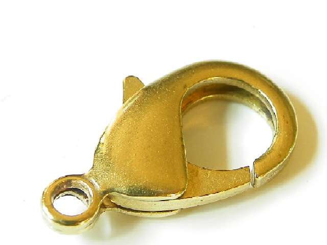 Clasp lobster gold colour, 10mm