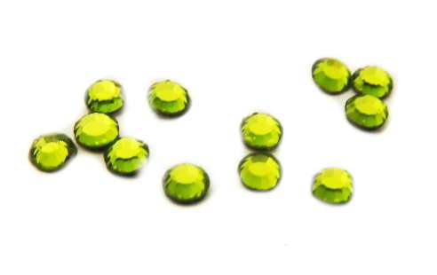 10 x Swarovski crystal hotfix, olivine, 2mm