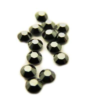 10 x Swarovski hotfix, hematite, 2mm