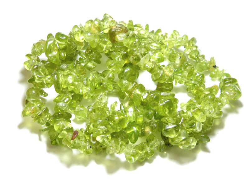 Peridot Chip string, 80cm