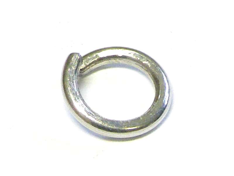 15x Jumpring 1.5mm thick, silver, 14mm OD
