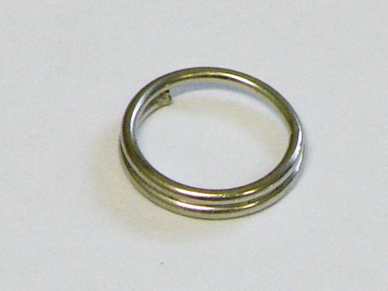 20 x Splitring 7mm OD, Bright Silver Colour