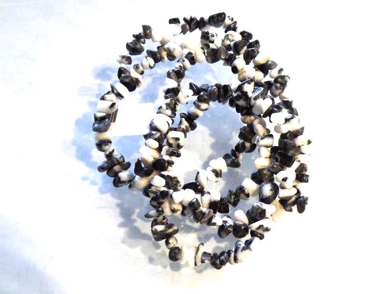 Zebra stone chipstring, 80cm