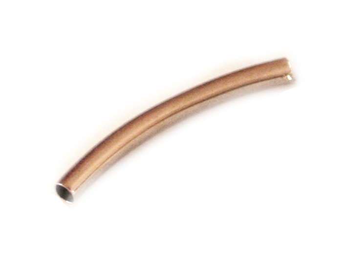 20x Silver coloured curved tube