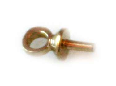 20x Bail with fixed hoop in copper coloured metal 5mm
