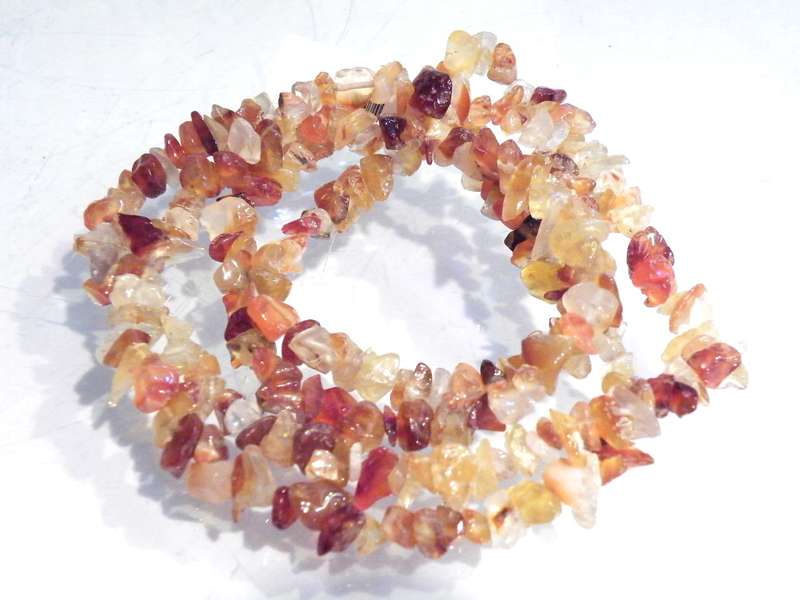 Carnelian chip string, 80cm