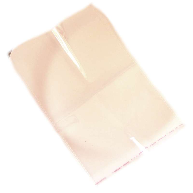 Polyproplene bag. 12x17cm with adhesive strip