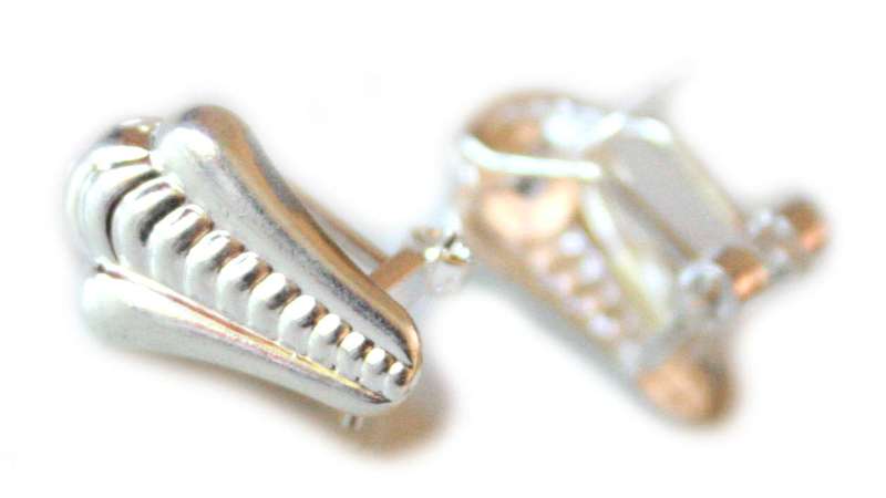 Earring pair, spring fastener, 13mm