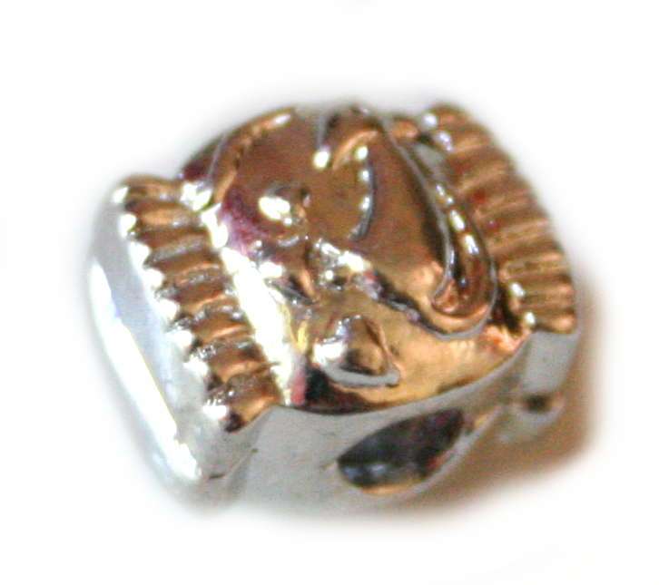 Clip clasp, 10mm, fits Pandora bracelets