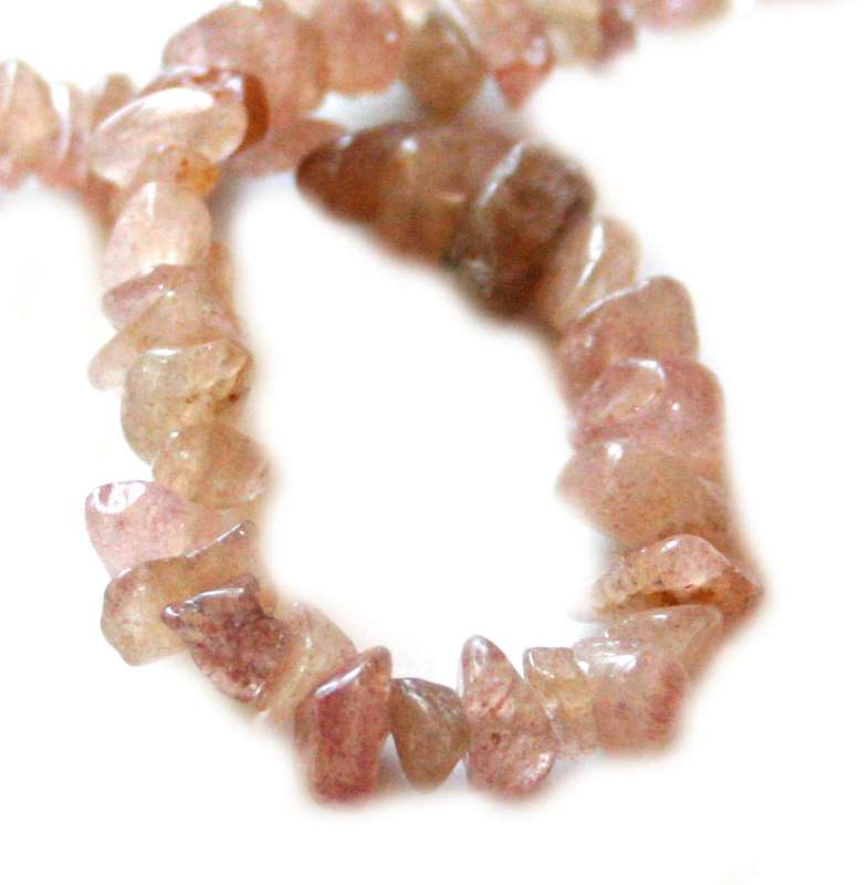 Red aventurine chipstring, 80cm