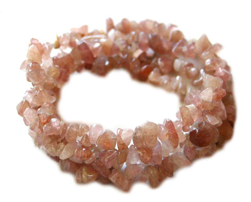 Red aventurine chipstring, 80cm