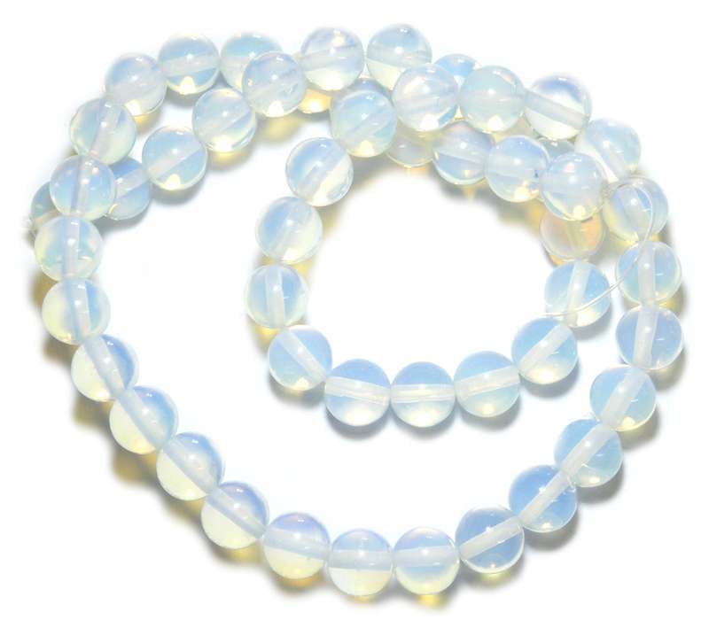 Opalite bead string, 12mm, round, 40cm