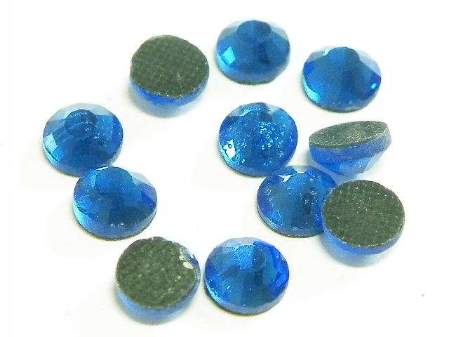 144x hotfix rhinestones, ss34, royal blue 7.5mm - can be used for diamond dot paintings