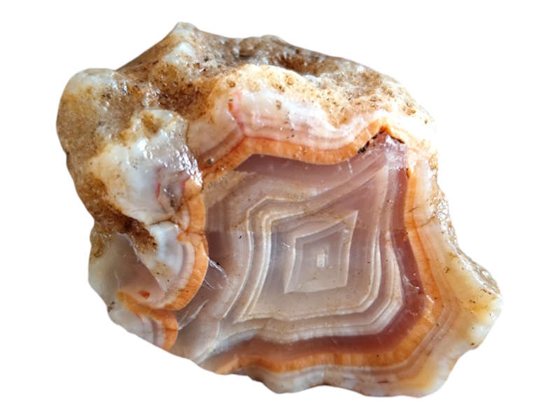 Botswana agate, golf ball size and smaller