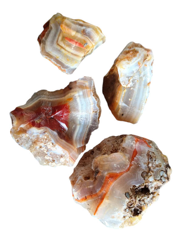 Botswana agate, golf ball size and smaller